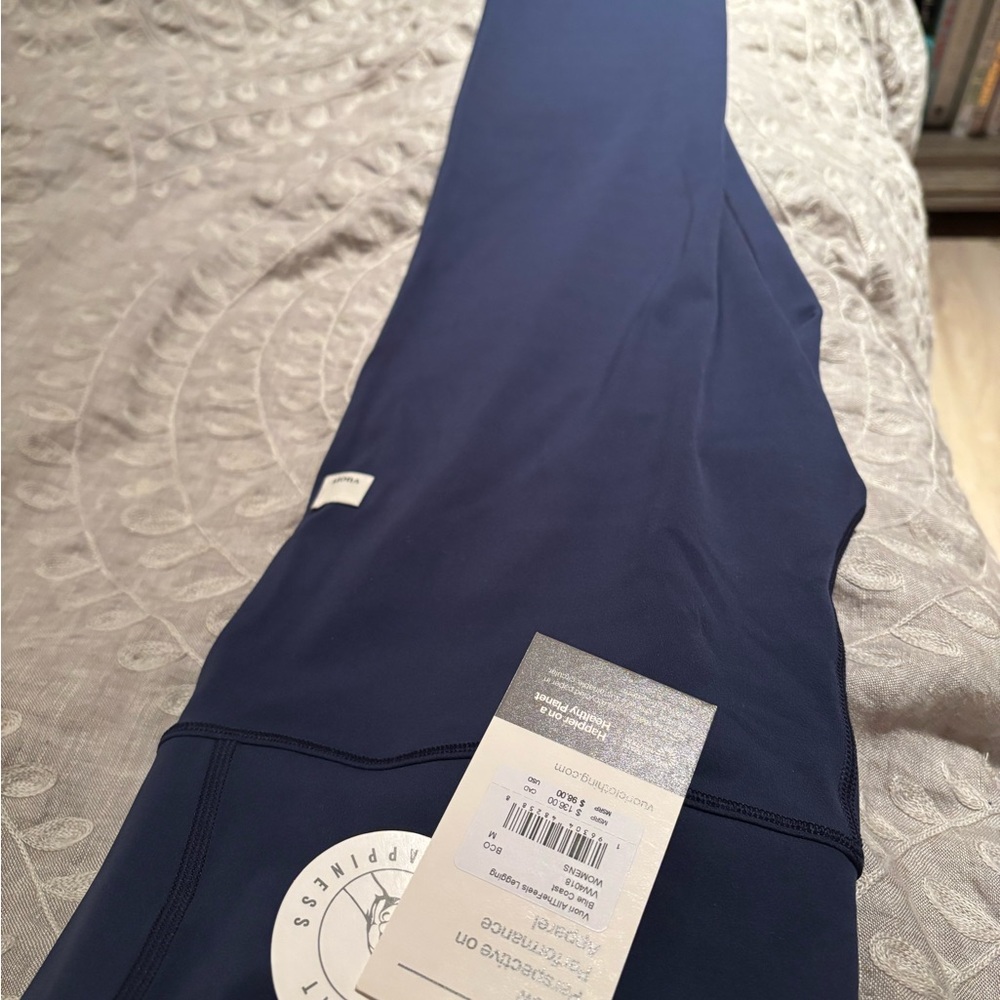 Vuori All the Feels Navy Blue Leggings - Picture 6 of 7